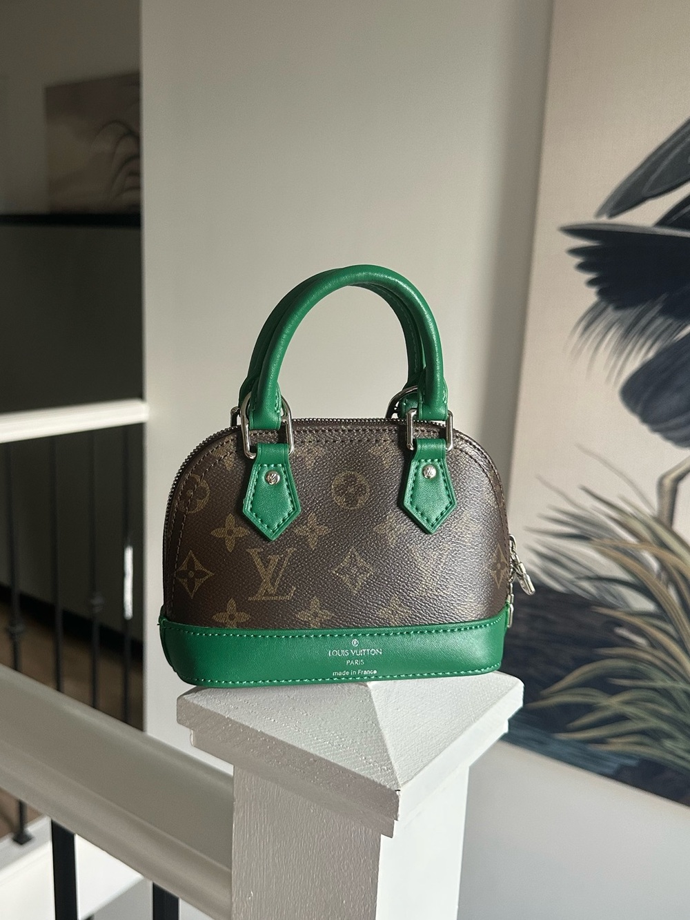 LV mini brown and green bag